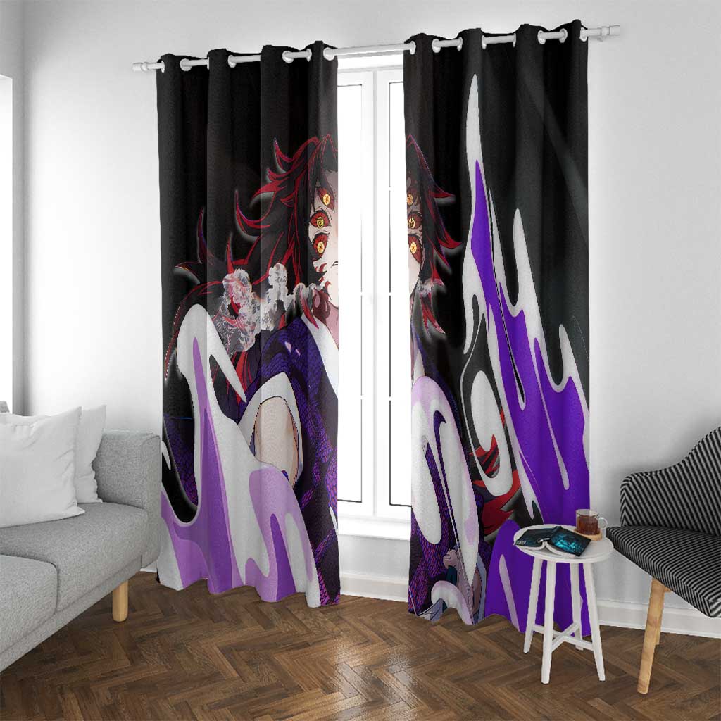 Kokushibo - Demon Slayer Window Curtain Anime Style