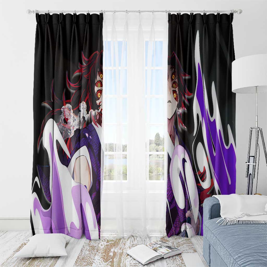 Kokushibo - Demon Slayer Window Curtain Anime Style
