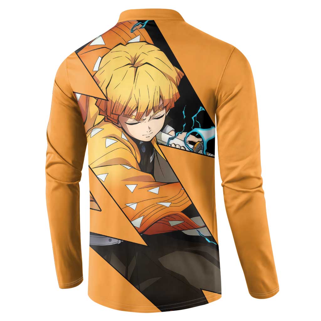 Zenitsu - Demon Slayer Button Sweatshirt Anime Style