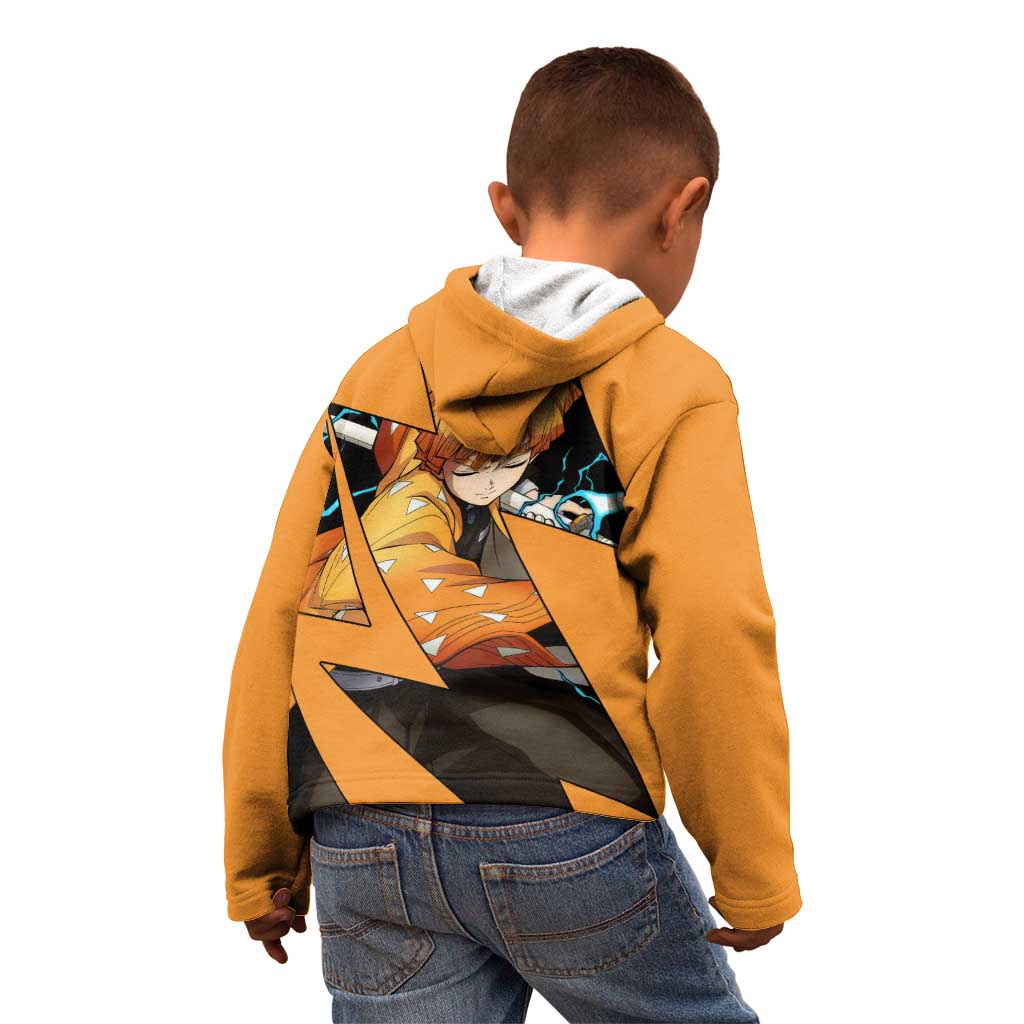 Zenitsu - Demon Slayer Kid Hoodie Anime Style