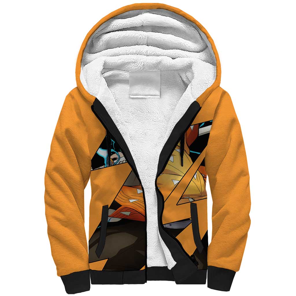 Zenitsu - Demon Slayer Sherpa Hoodie Anime Style
