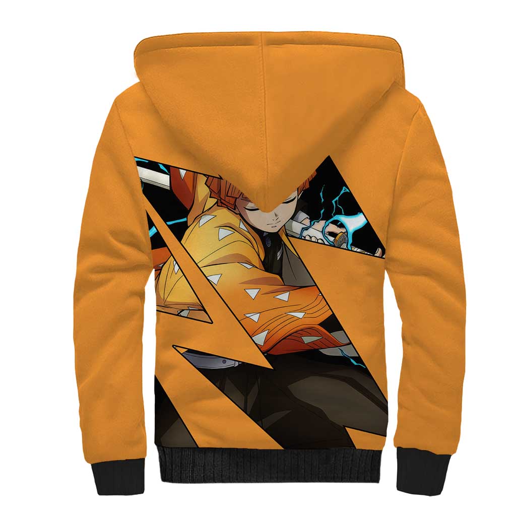 Zenitsu - Demon Slayer Sherpa Hoodie Anime Style