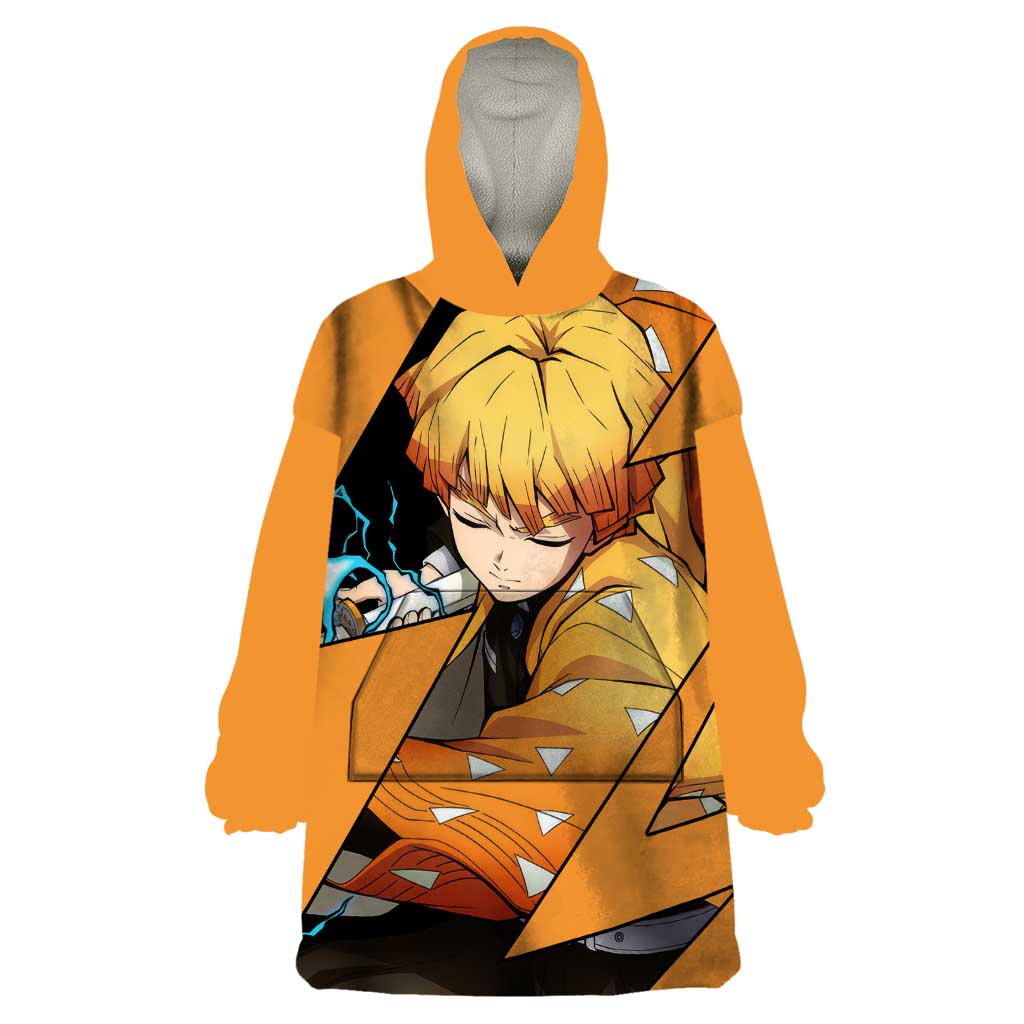 Zenitsu - Demon Slayer Wearable Blanket Hoodie Anime Style