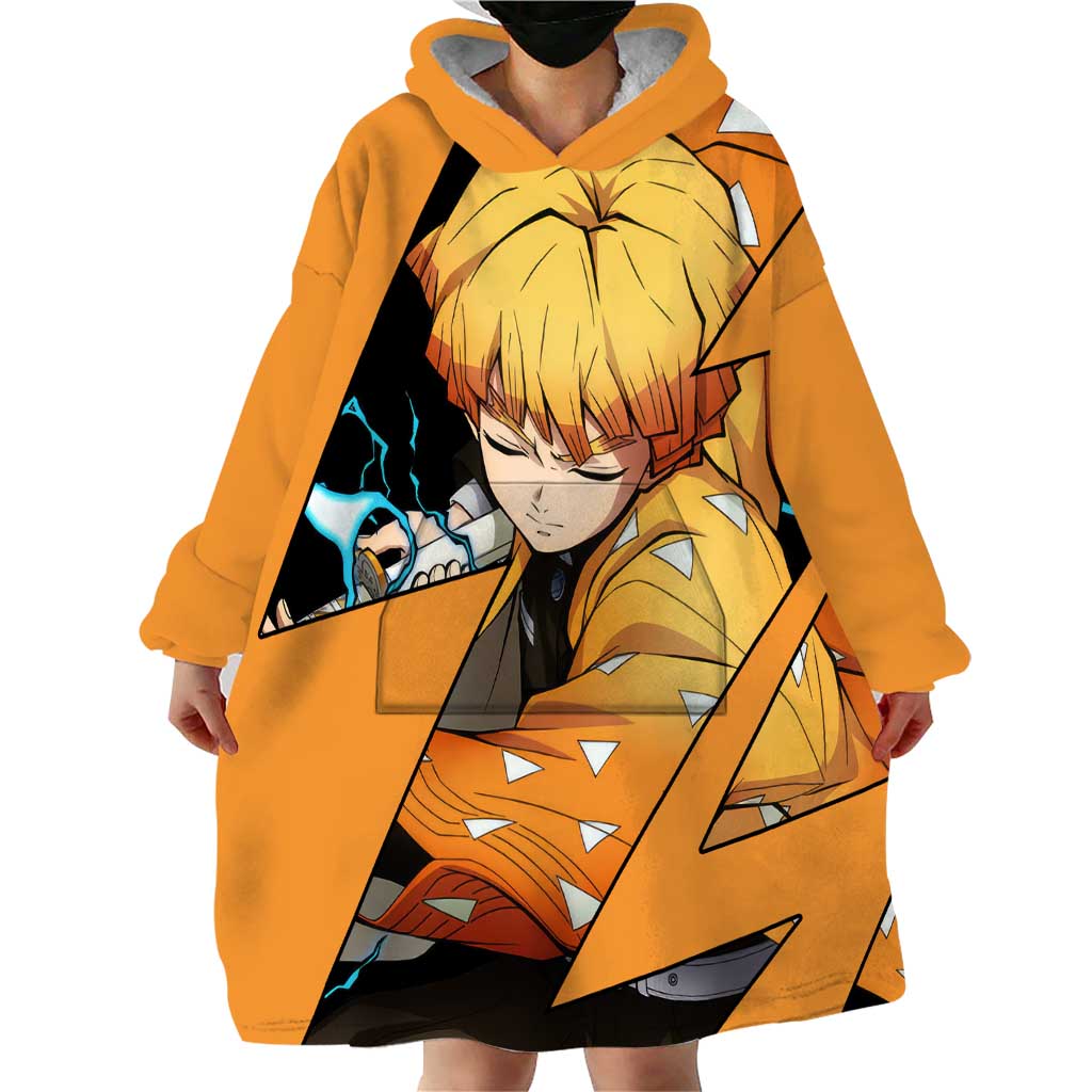 Zenitsu - Demon Slayer Wearable Blanket Hoodie Anime Style