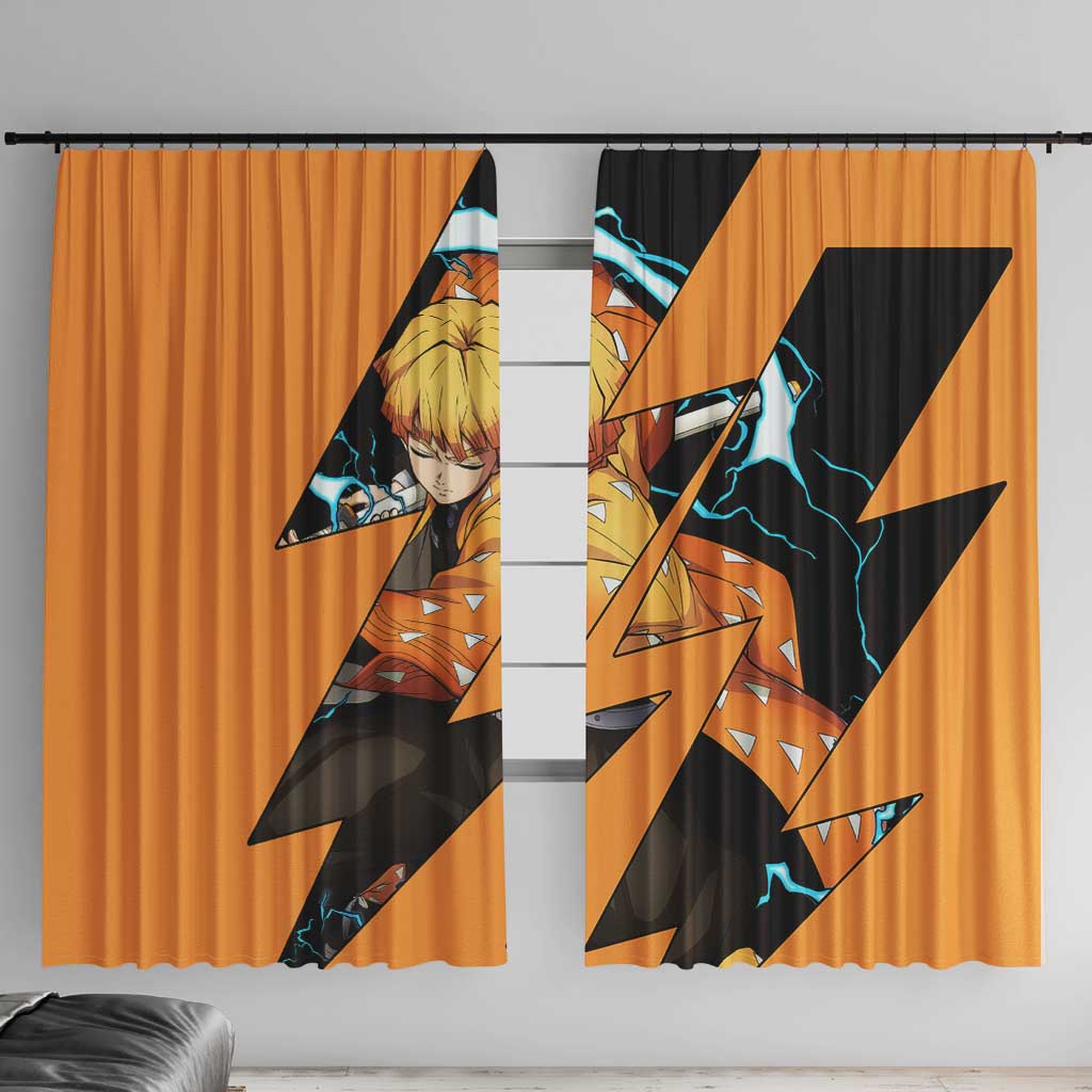 Zenitsu - Demon Slayer Window Curtain Anime Style
