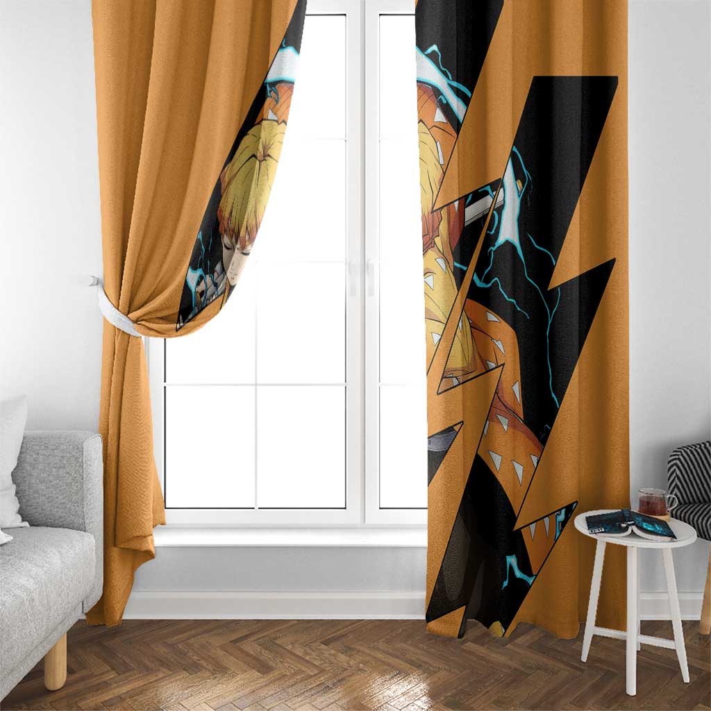 Zenitsu - Demon Slayer Window Curtain Anime Style