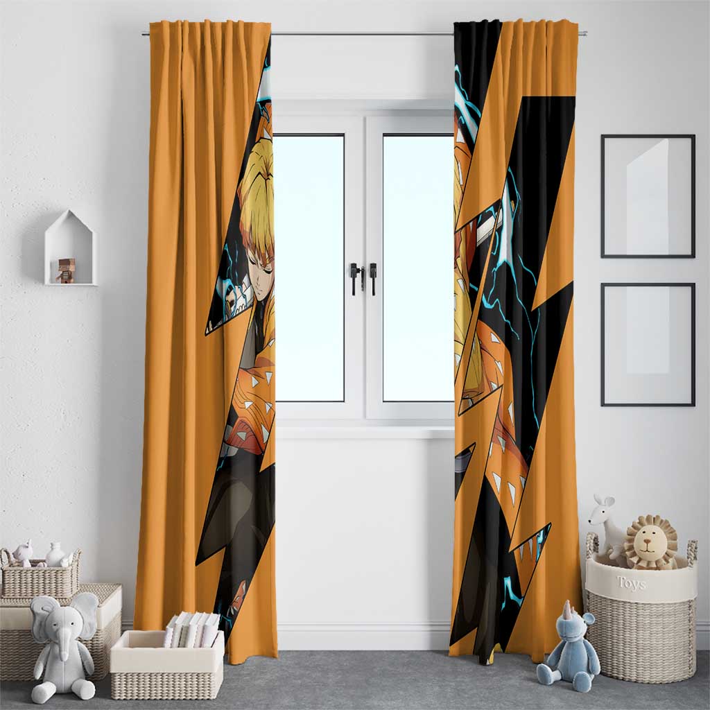 Zenitsu - Demon Slayer Window Curtain Anime Style