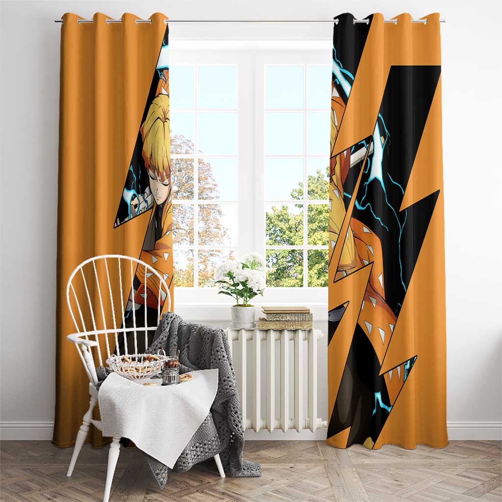 Zenitsu - Demon Slayer Window Curtain Anime Style
