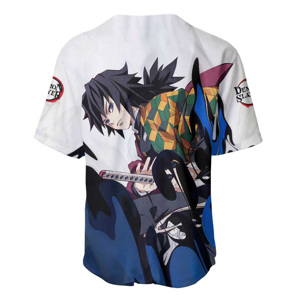 Tomioka Gyu - Demon Slayer Baseball Jersey Anime Style
