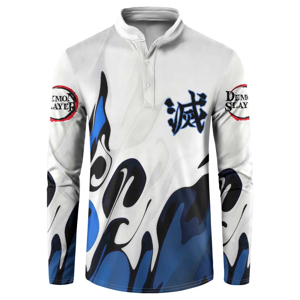 Tomioka Gyu - Demon Slayer Button Sweatshirt Anime Style