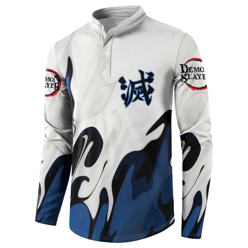 Tomioka Gyu - Demon Slayer Button Sweatshirt Anime Style