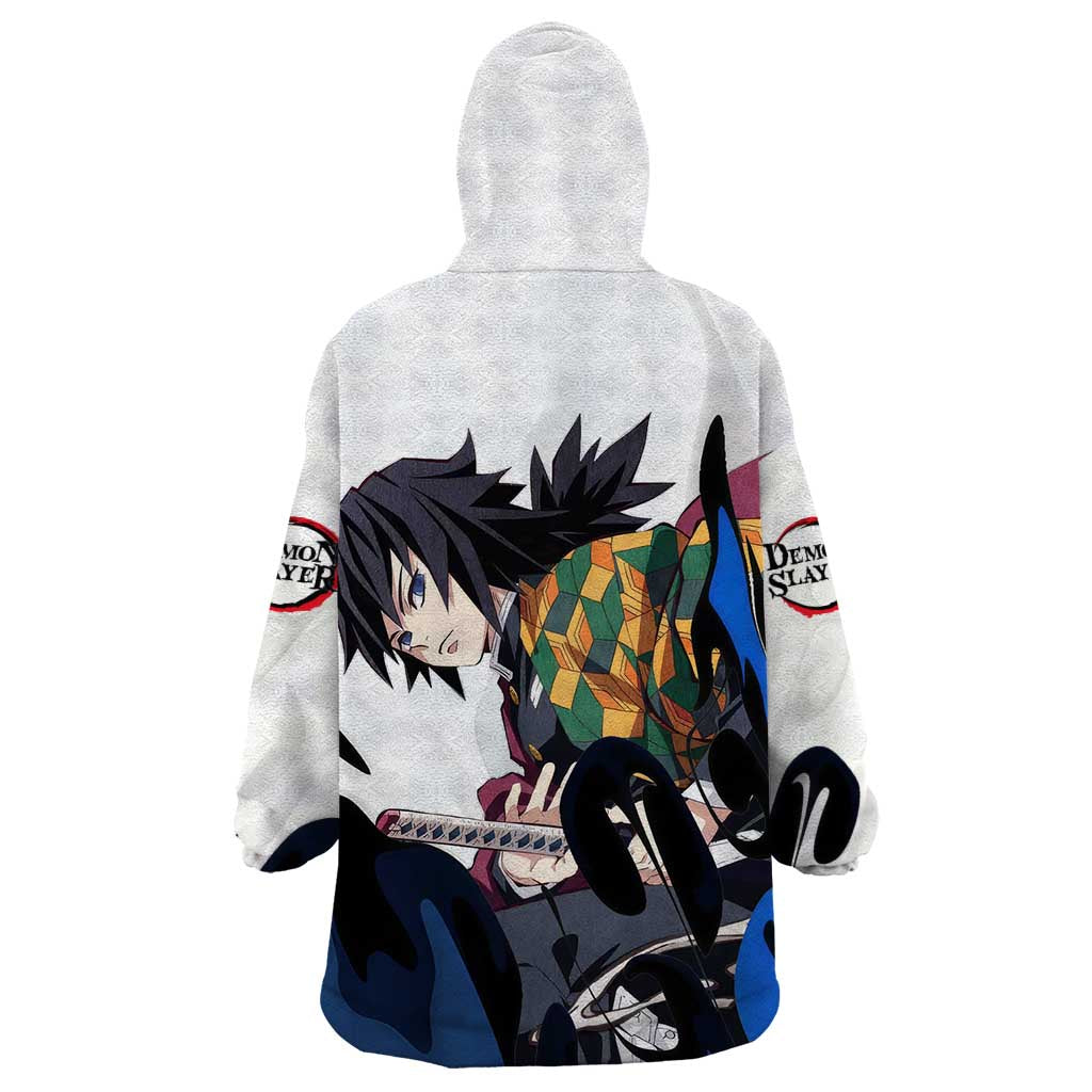 Tomioka Gyu - Demon Slayer Wearable Blanket Hoodie Anime Style