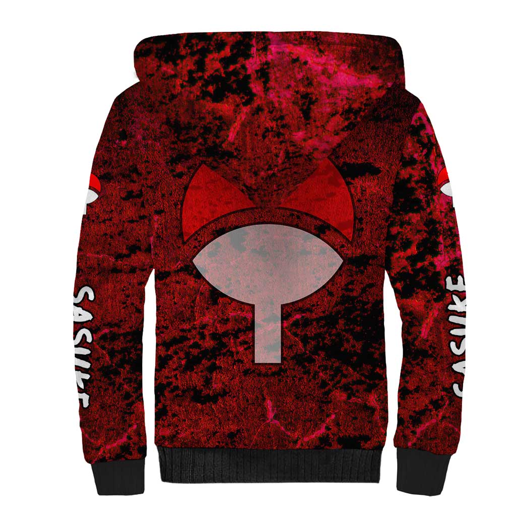 Uchiha Sasuke - Naruto Sherpa Hoodie Anime Style