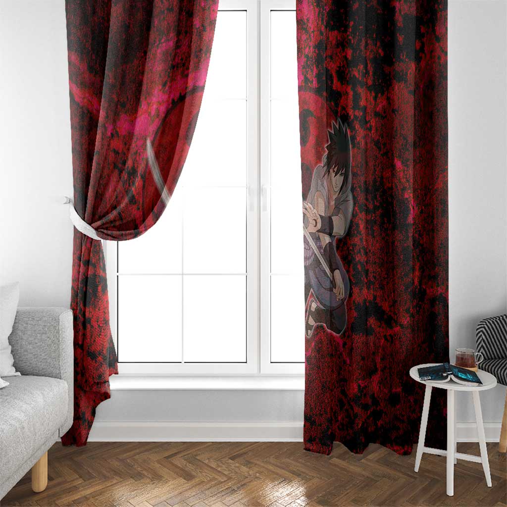 Uchiha Sasuke - Naruto Window Curtain Anime Style