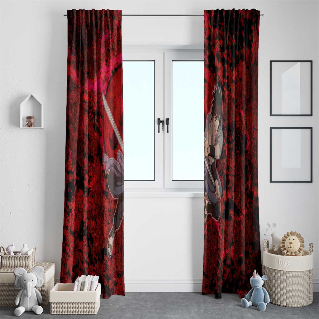 Uchiha Sasuke - Naruto Window Curtain Anime Style