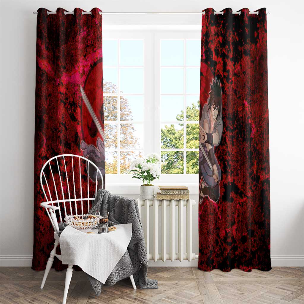 Uchiha Sasuke - Naruto Window Curtain Anime Style