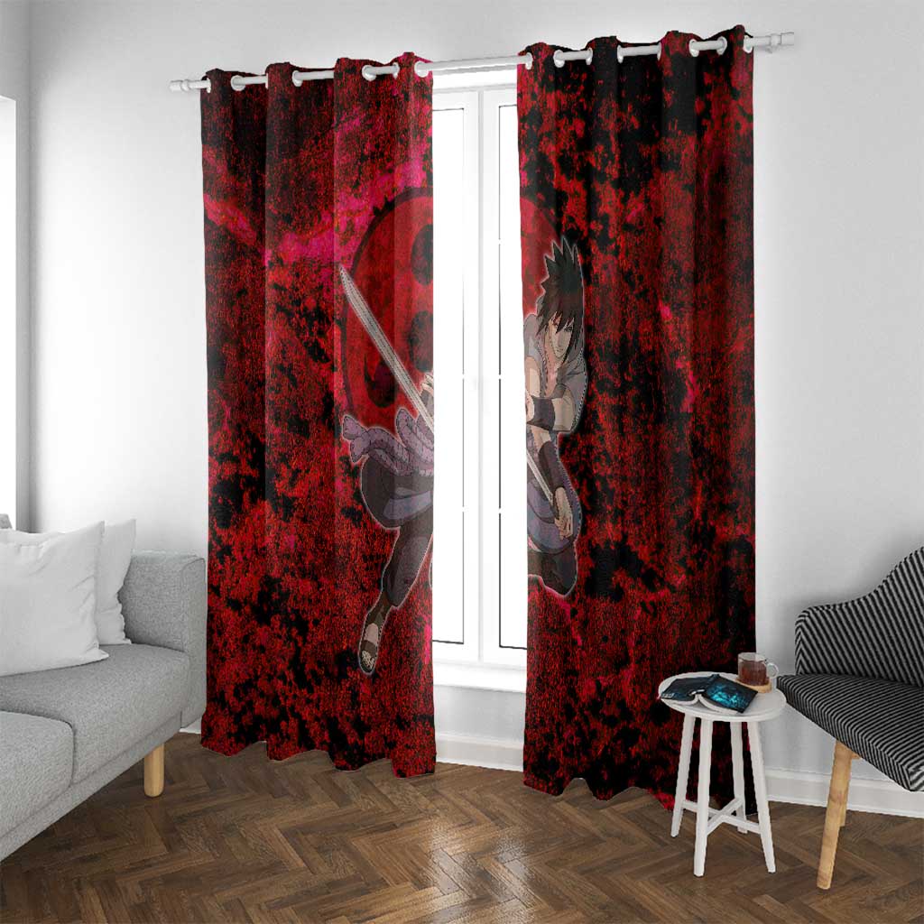 Uchiha Sasuke - Naruto Window Curtain Anime Style