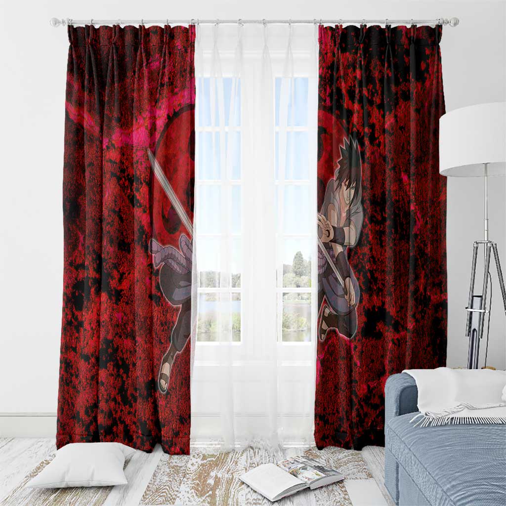 Uchiha Sasuke - Naruto Window Curtain Anime Style
