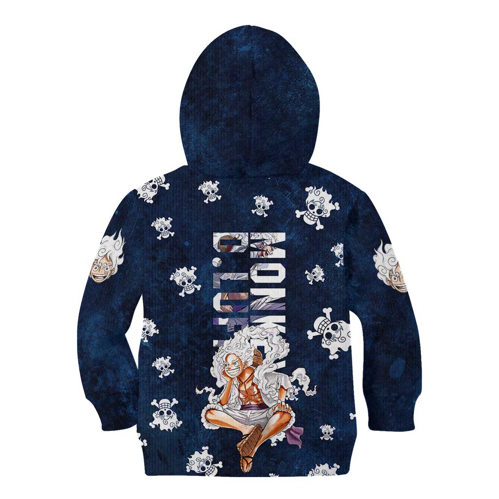 Luffy Gear 5 - One Piece Kid Hoodie Anime Style