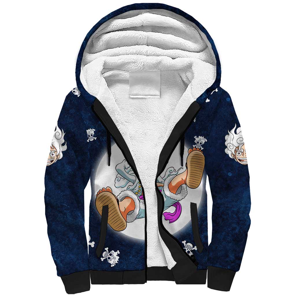 Luffy Gear 5 - One Piece Sherpa Hoodie Anime Style