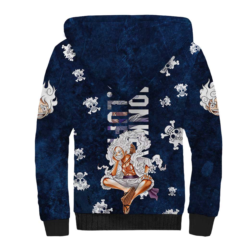 Luffy Gear 5 - One Piece Sherpa Hoodie Anime Style
