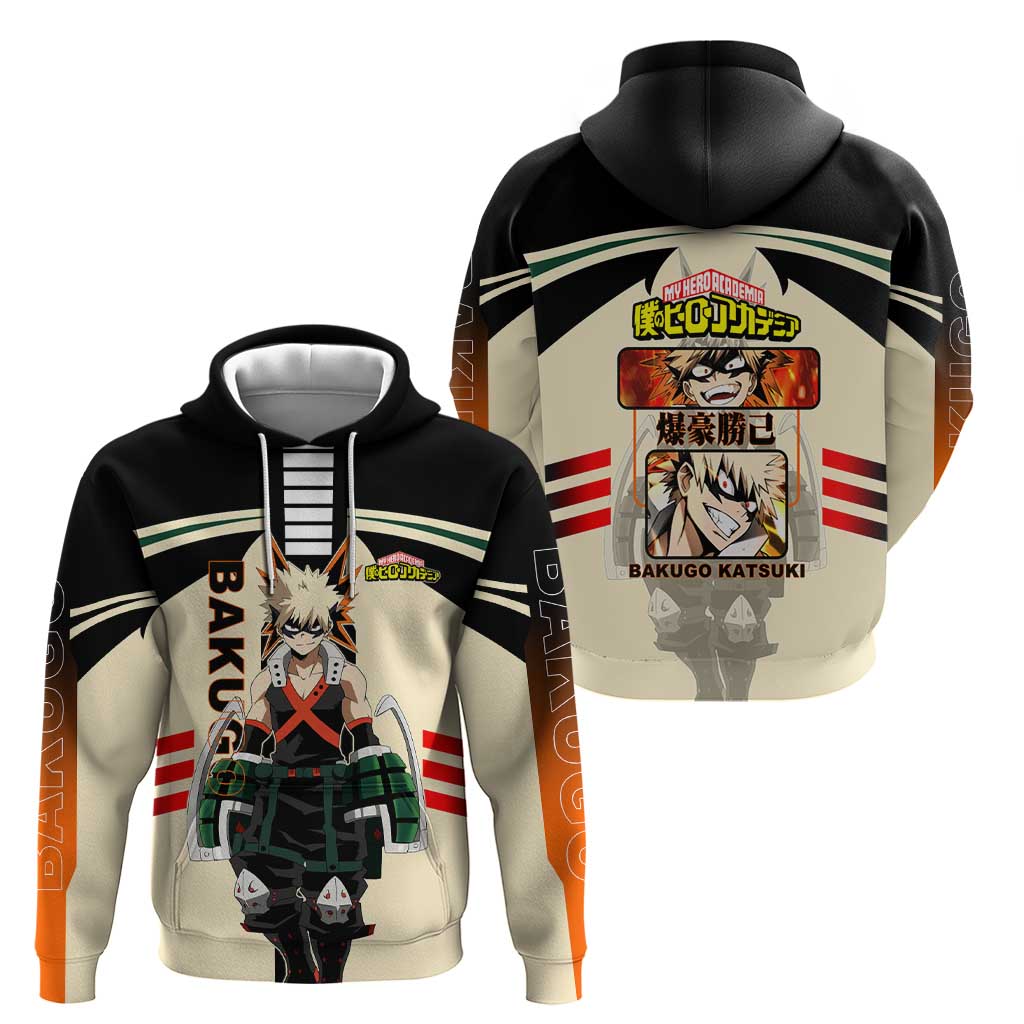 Katsuki Bakugo My Hero Academia Hoodie with Explosion Quirk and Dynamic Action Design - The Mazicc