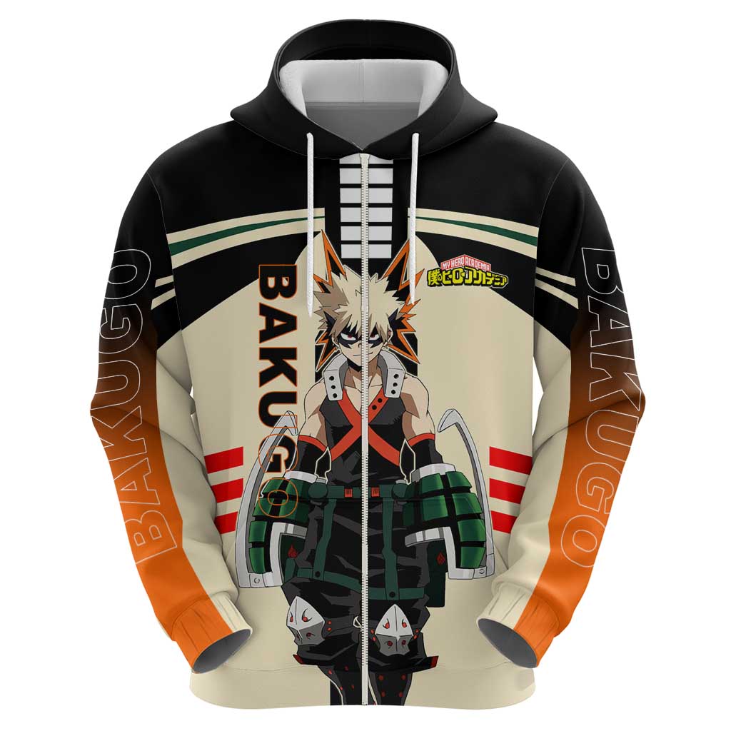 Katsuki Bakugo My Hero Academia Hoodie with Explosion Quirk and Dynamic Action Design - The Mazicc