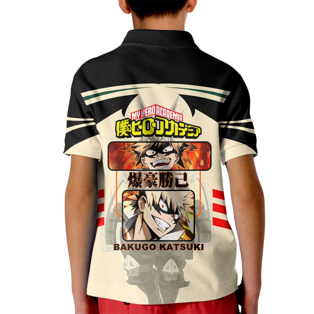 Katsuki Bakugo My Hero Academia Kid Polo Shirt with Explosion Quirk and Dynamic Action Design - The Mazicc