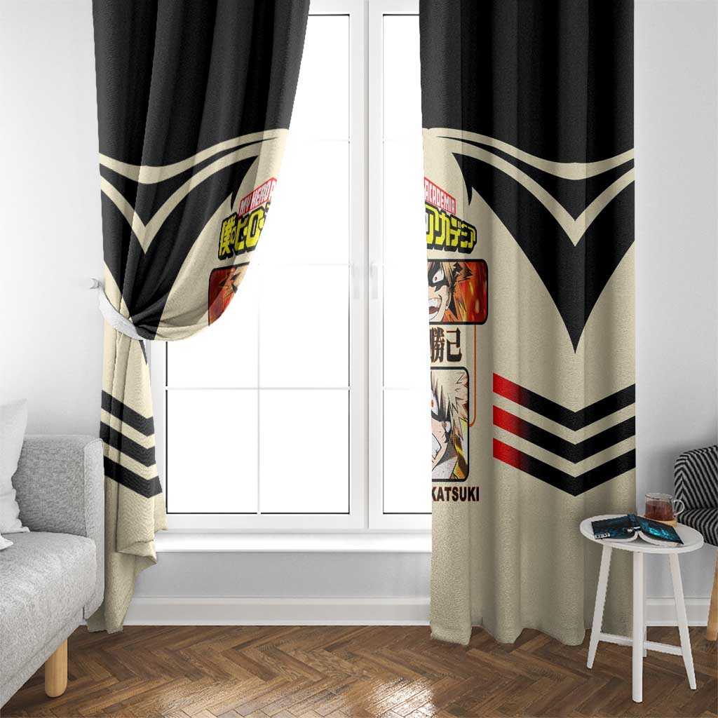 Katsuki Bakugo My Hero Academia Window Curtain with Explosion Quirk and Dynamic Action Design - The Mazicc