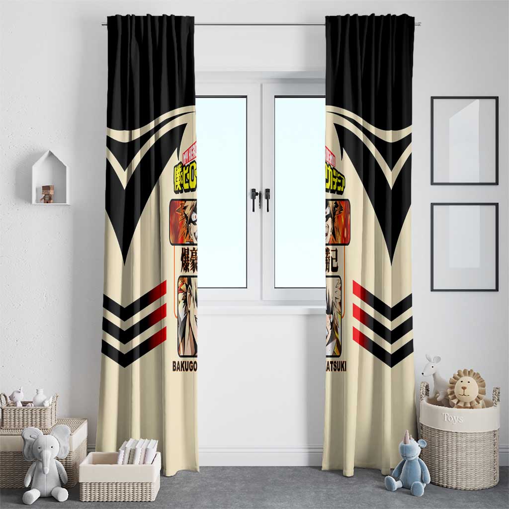 Katsuki Bakugo My Hero Academia Window Curtain with Explosion Quirk and Dynamic Action Design - The Mazicc