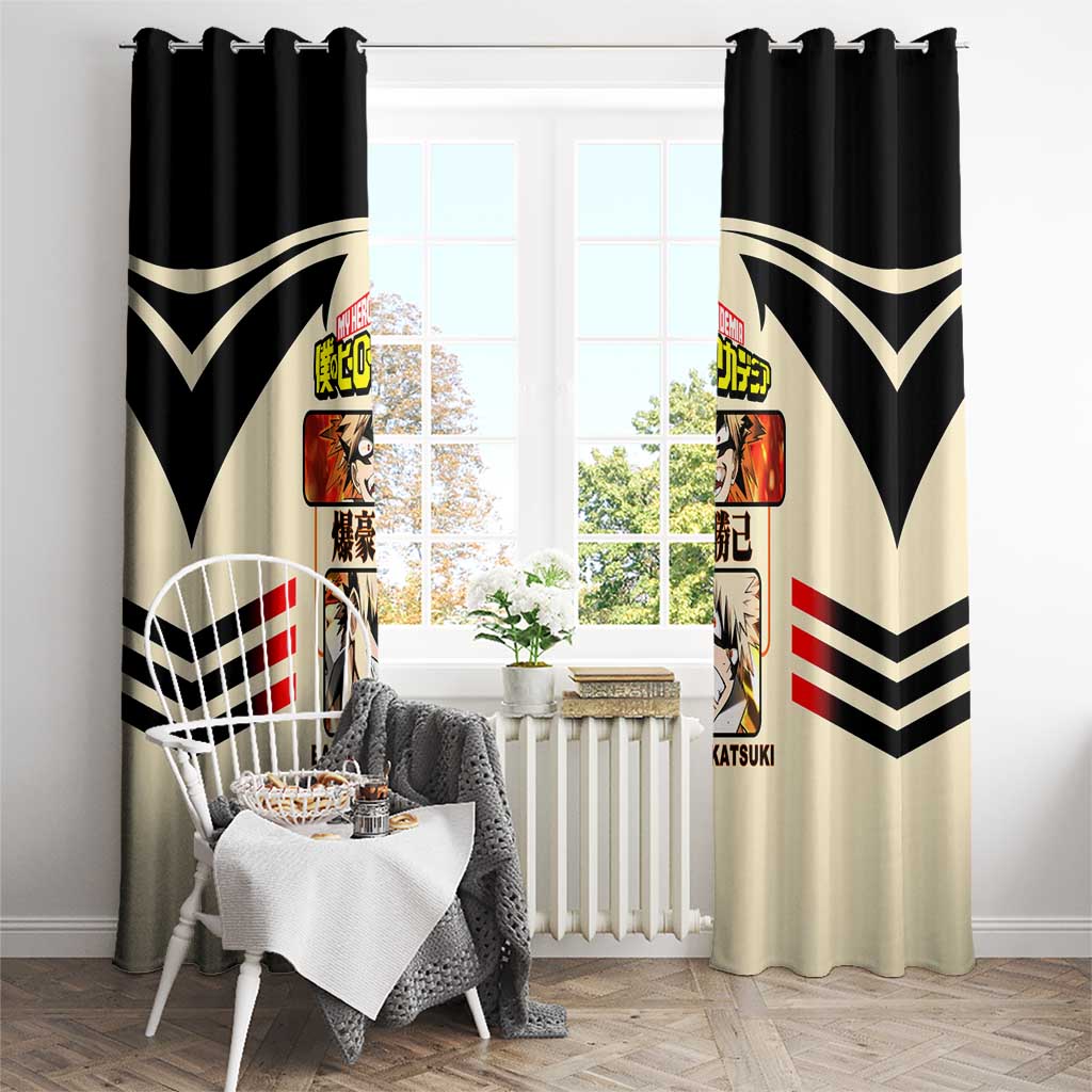 Katsuki Bakugo My Hero Academia Window Curtain with Explosion Quirk and Dynamic Action Design - The Mazicc