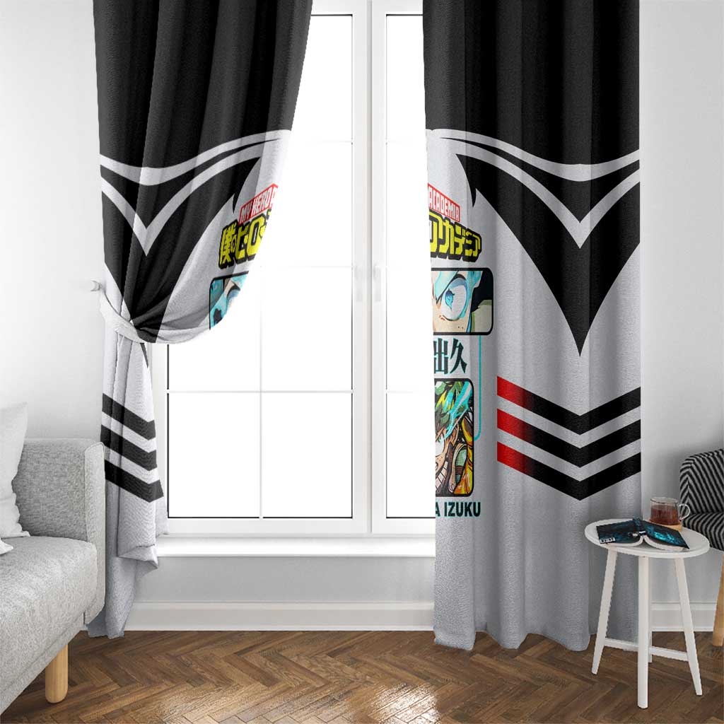 Izuku Midoriya My Hero Academia Window Curtain with One For All Quirk and Heroic Action Design - The Mazicc