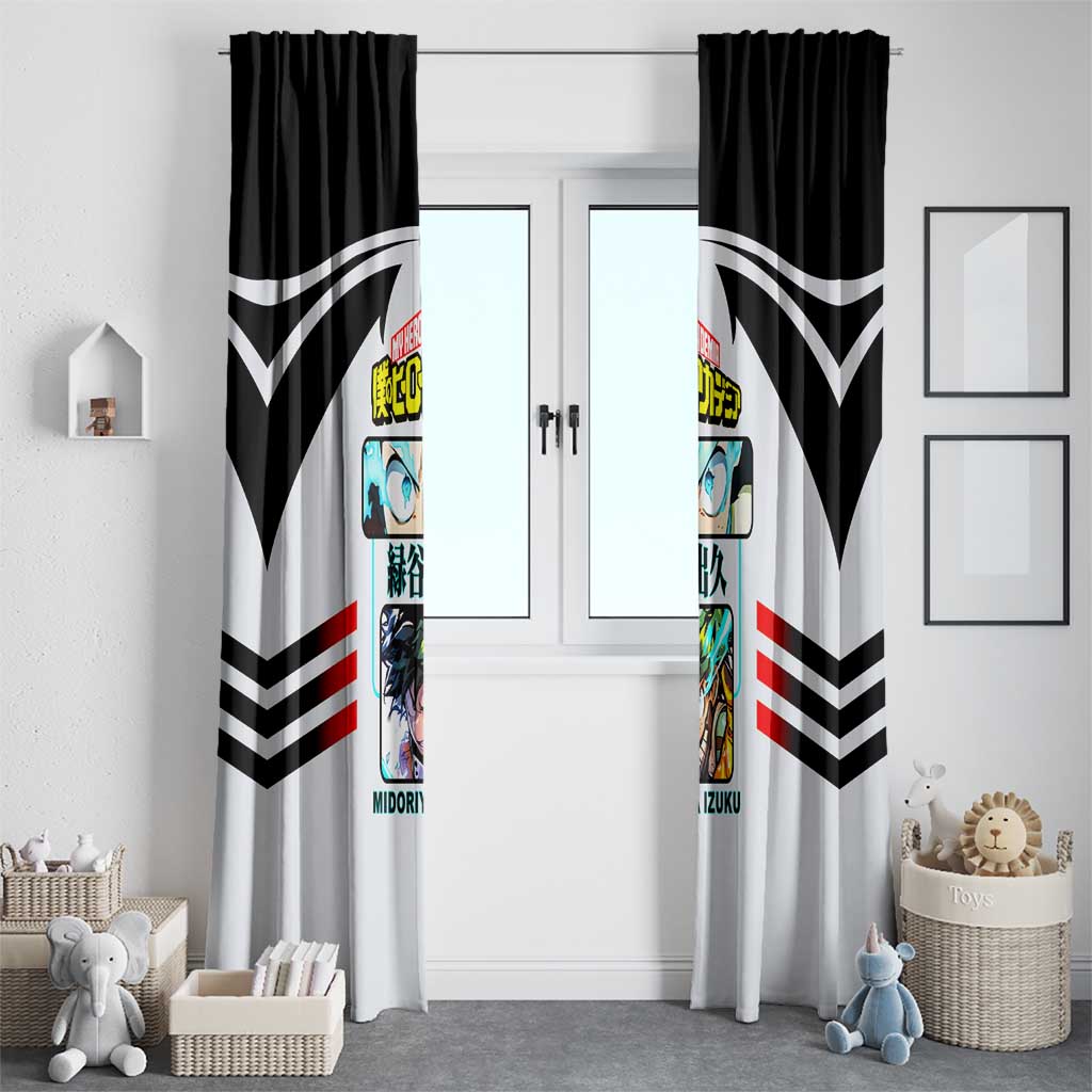 Izuku Midoriya My Hero Academia Window Curtain with One For All Quirk and Heroic Action Design - The Mazicc