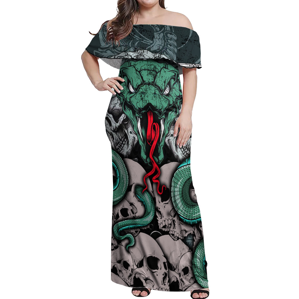 infernal-trio-off-shoulder-maxi-dress-skull-viper-and-sinister-snake