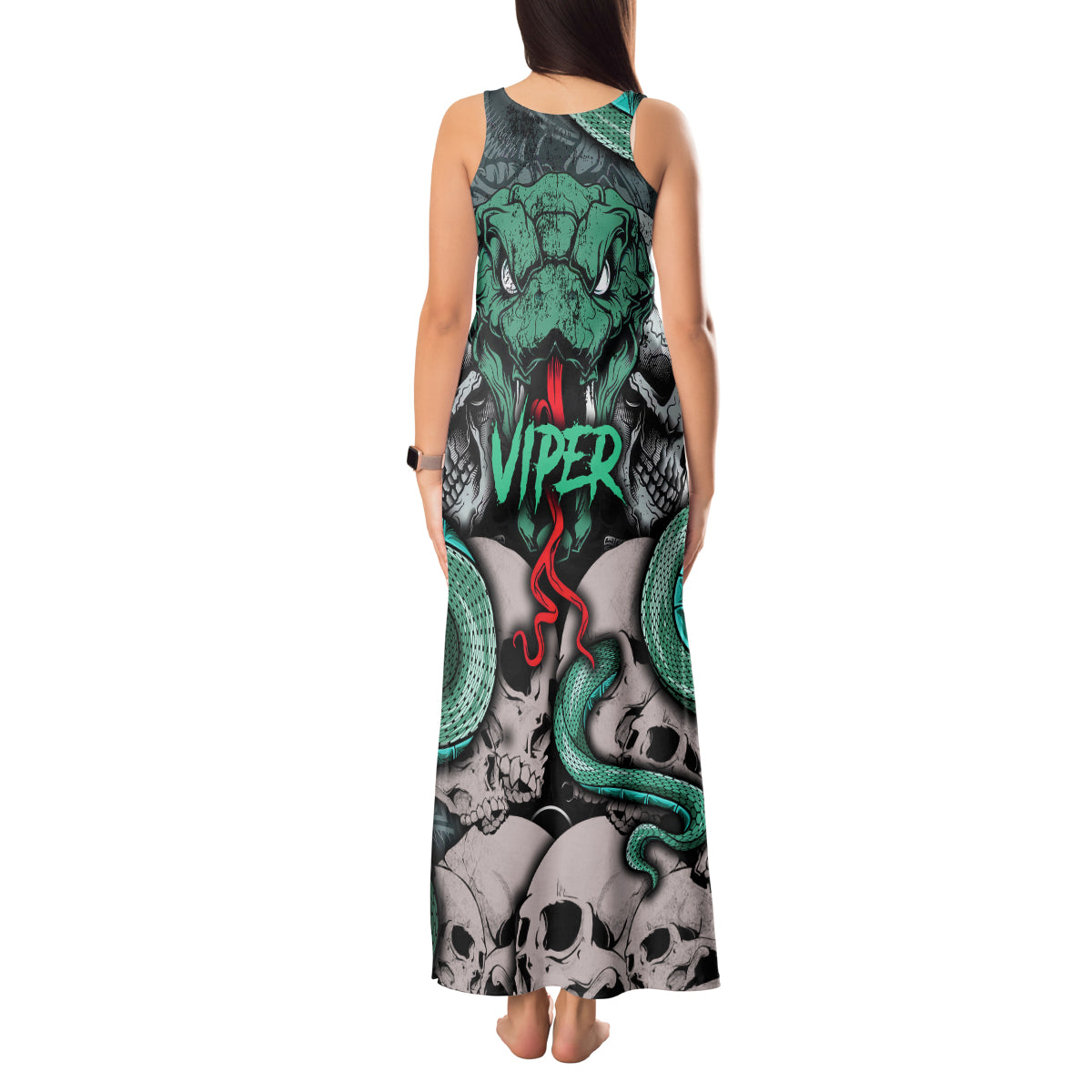 infernal-trio-tank-maxi-dress-skull-viper-and-sinister-snake