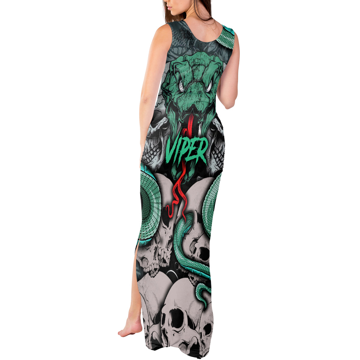 infernal-trio-tank-maxi-dress-skull-viper-and-sinister-snake