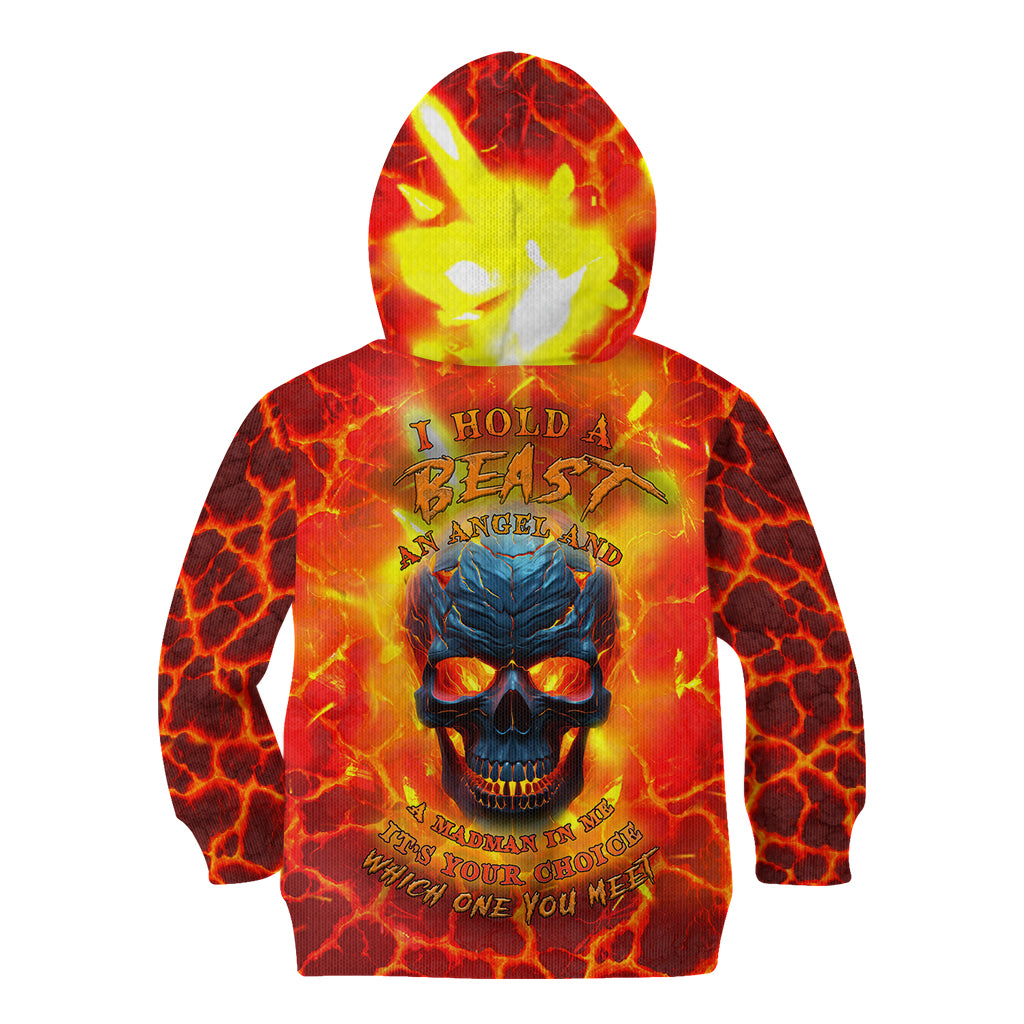 i-hold-a-beast-an-angel-and-a-madman-in-me-kid-hoodie