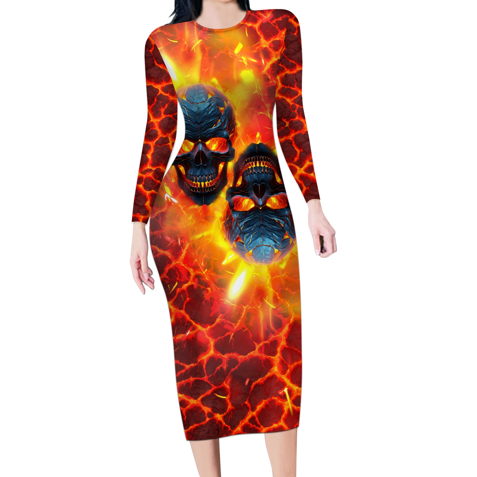 i-hold-a-beast-an-angel-and-a-madman-in-me-long-sleeve-bodycon-dress