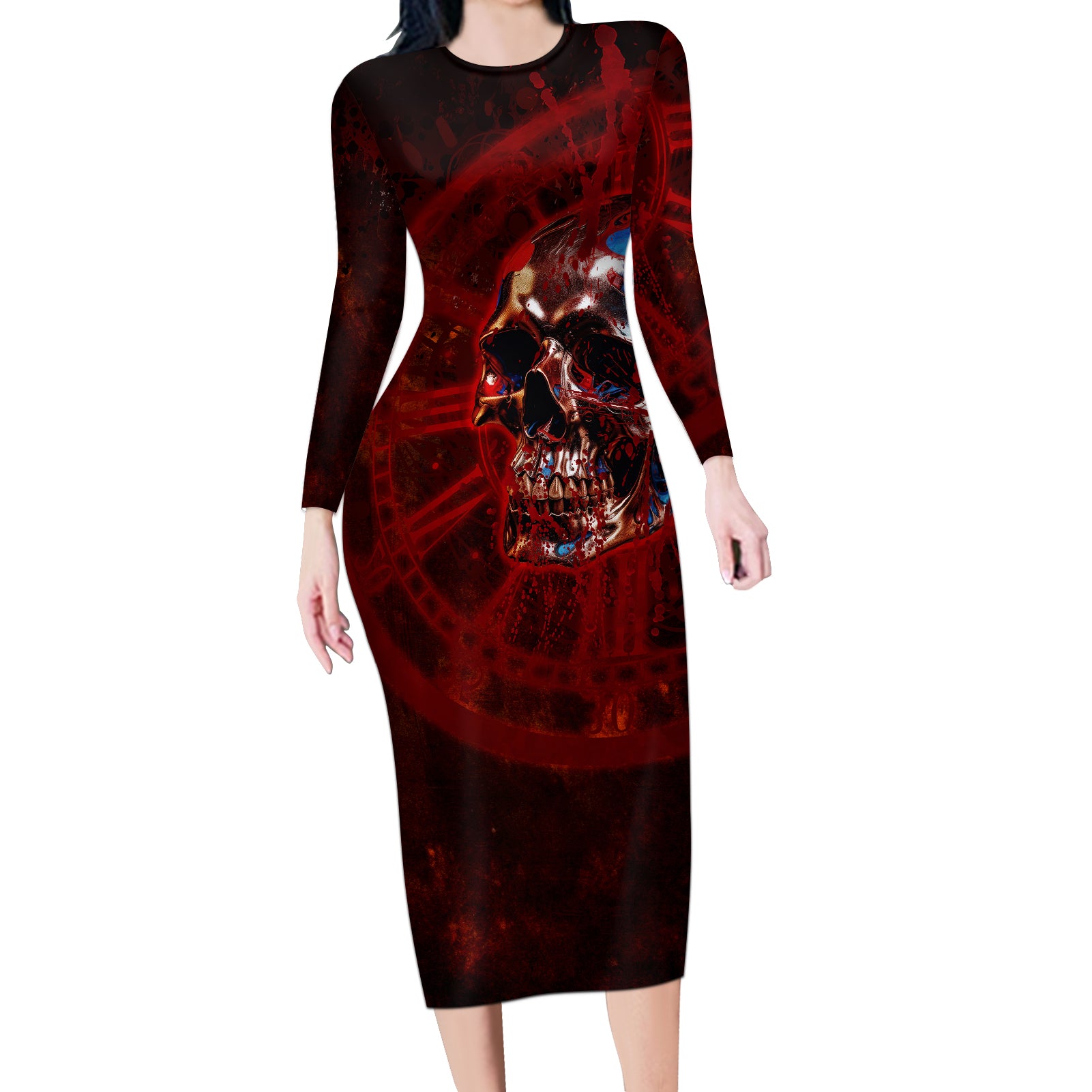 time-to-unleash-a-little-hell-long-sleeve-bodycon-dress