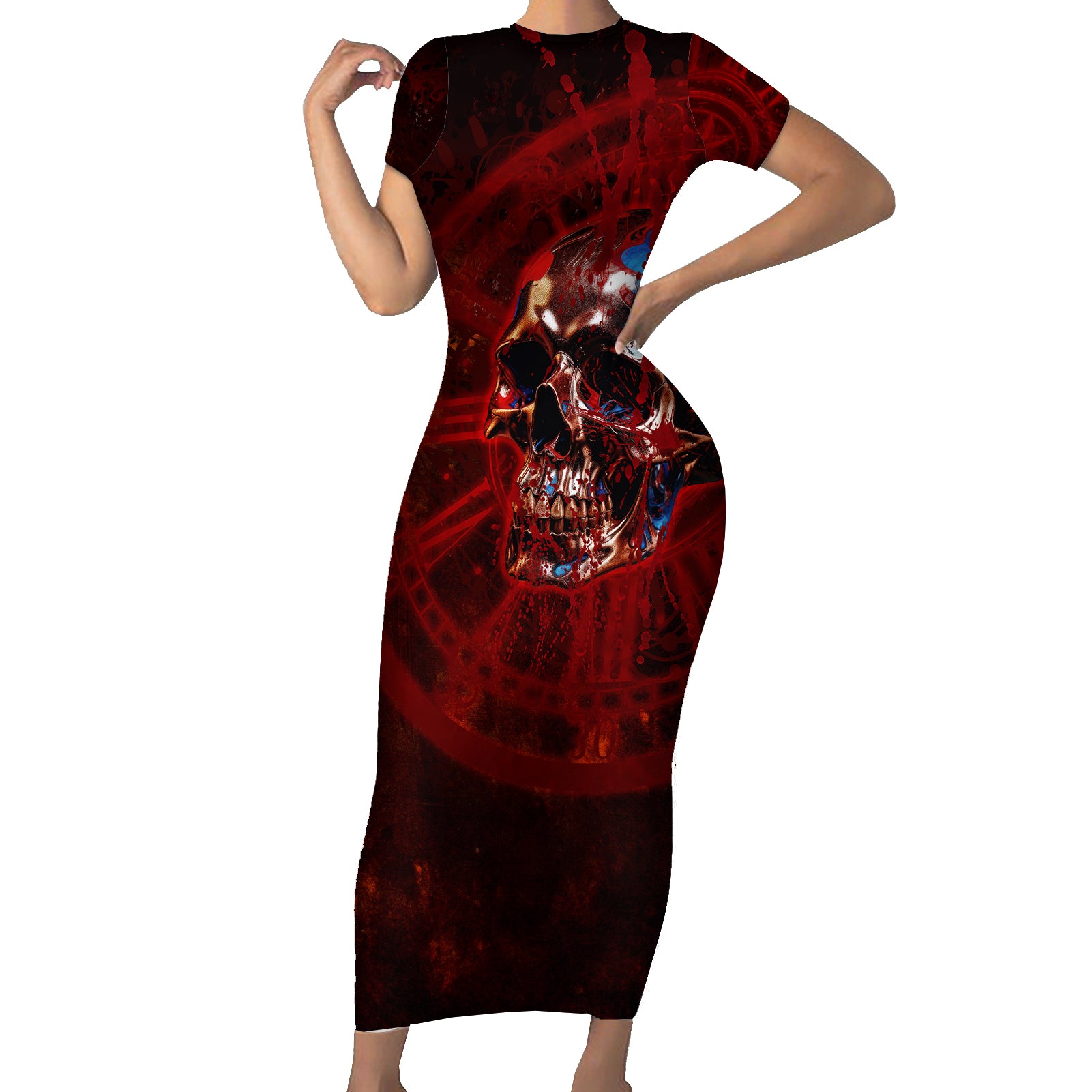 time-to-unleash-a-little-hell-short-sleeve-bodycon-dress