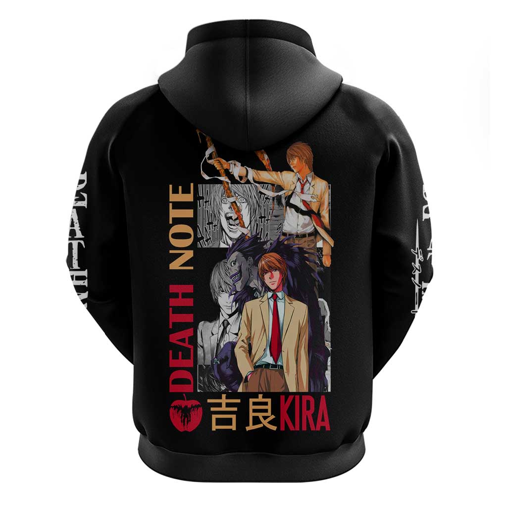 Light Yagami Death Note Hoodie Anime Mix Manga Style