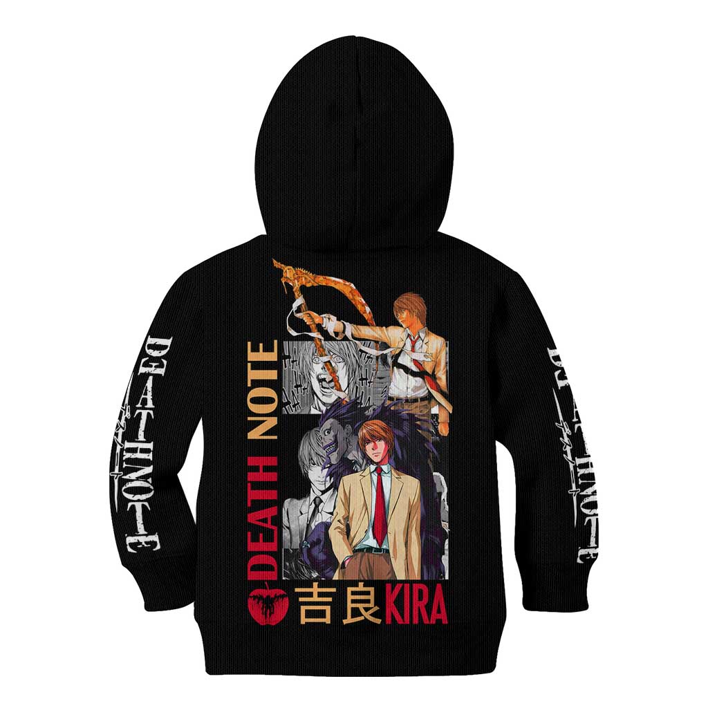Light Yagami Death Note Kid Hoodie Anime Mix Manga Style