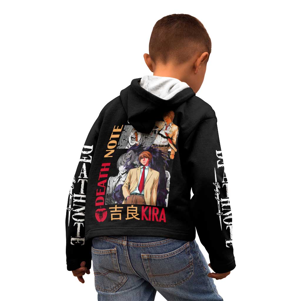 Light Yagami Death Note Kid Hoodie Anime Mix Manga Style