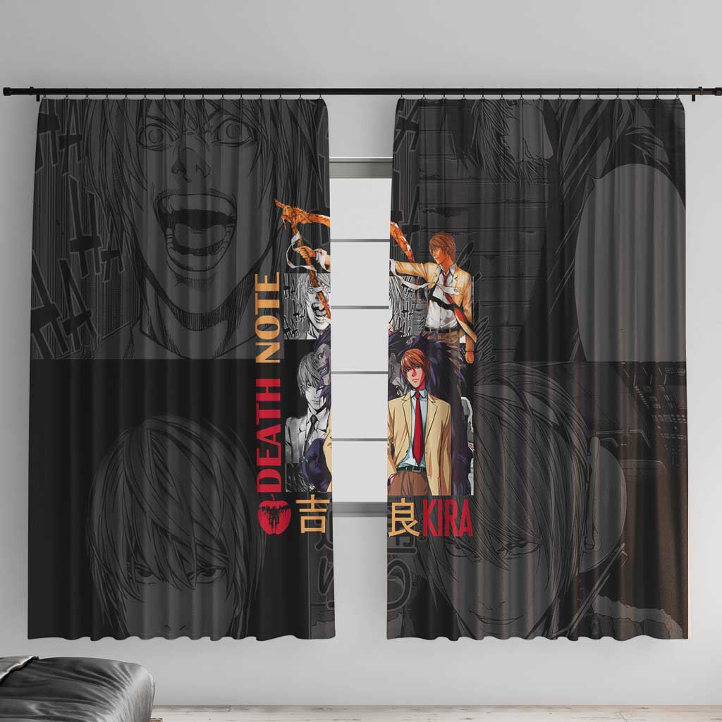 Light Yagami Death Note Window Curtain Anime Mix Manga Style