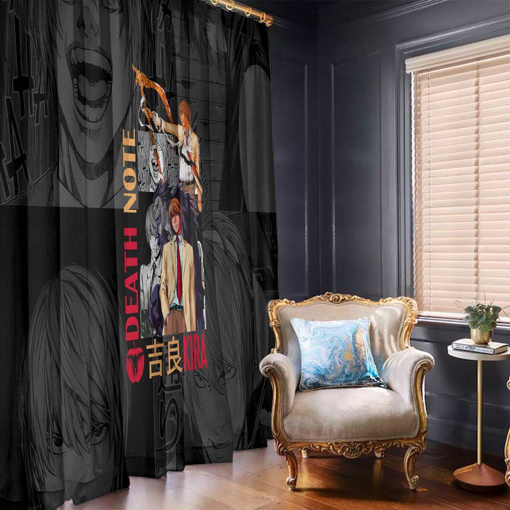 Light Yagami Death Note Window Curtain Anime Mix Manga Style