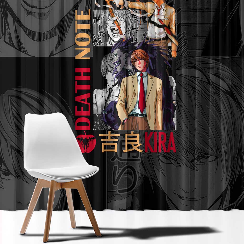 Light Yagami Death Note Window Curtain Anime Mix Manga Style