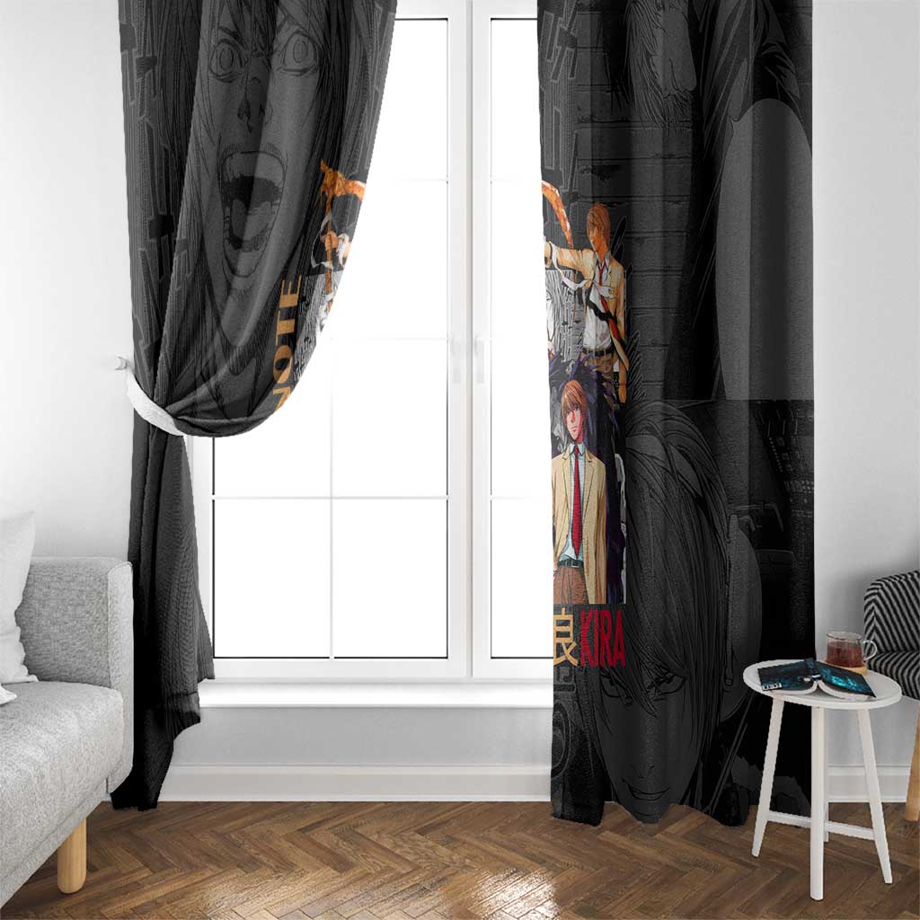 Light Yagami Death Note Window Curtain Anime Mix Manga Style