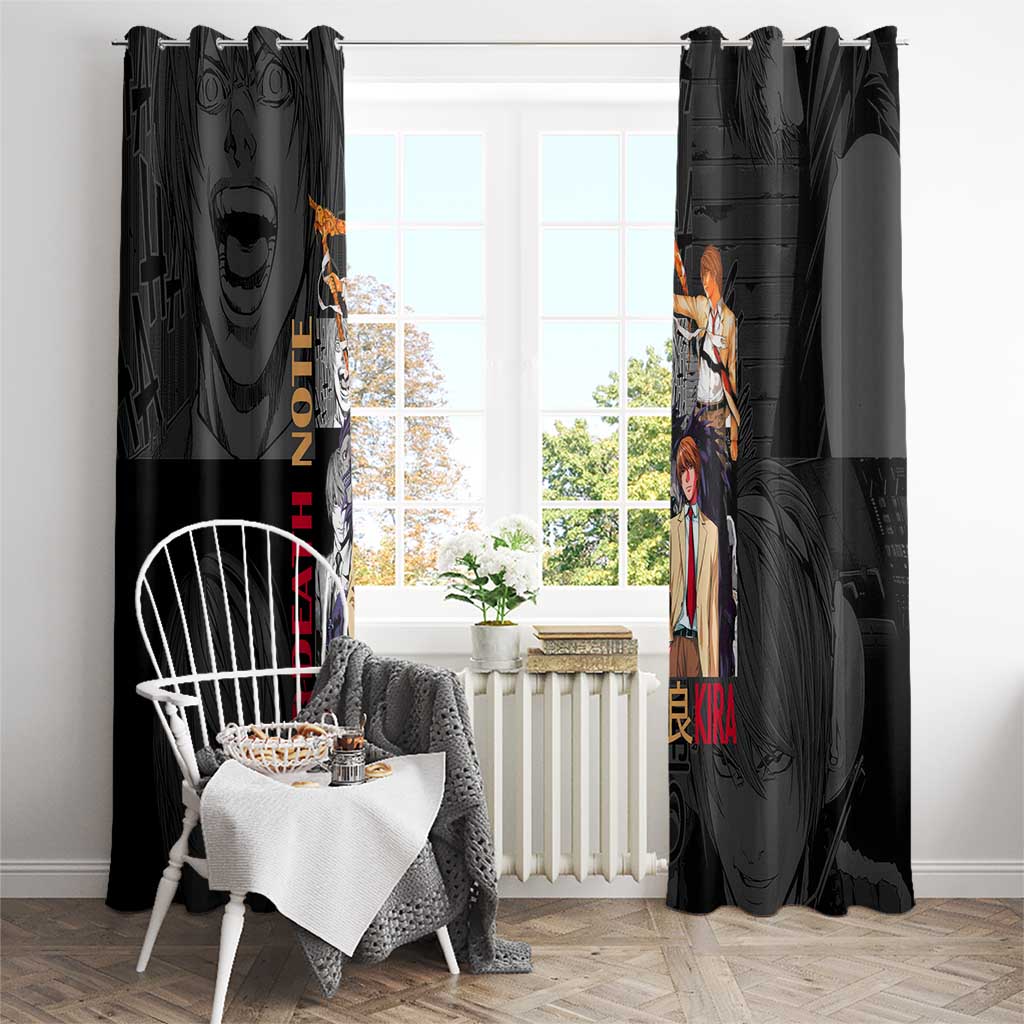 Light Yagami Death Note Window Curtain Anime Mix Manga Style