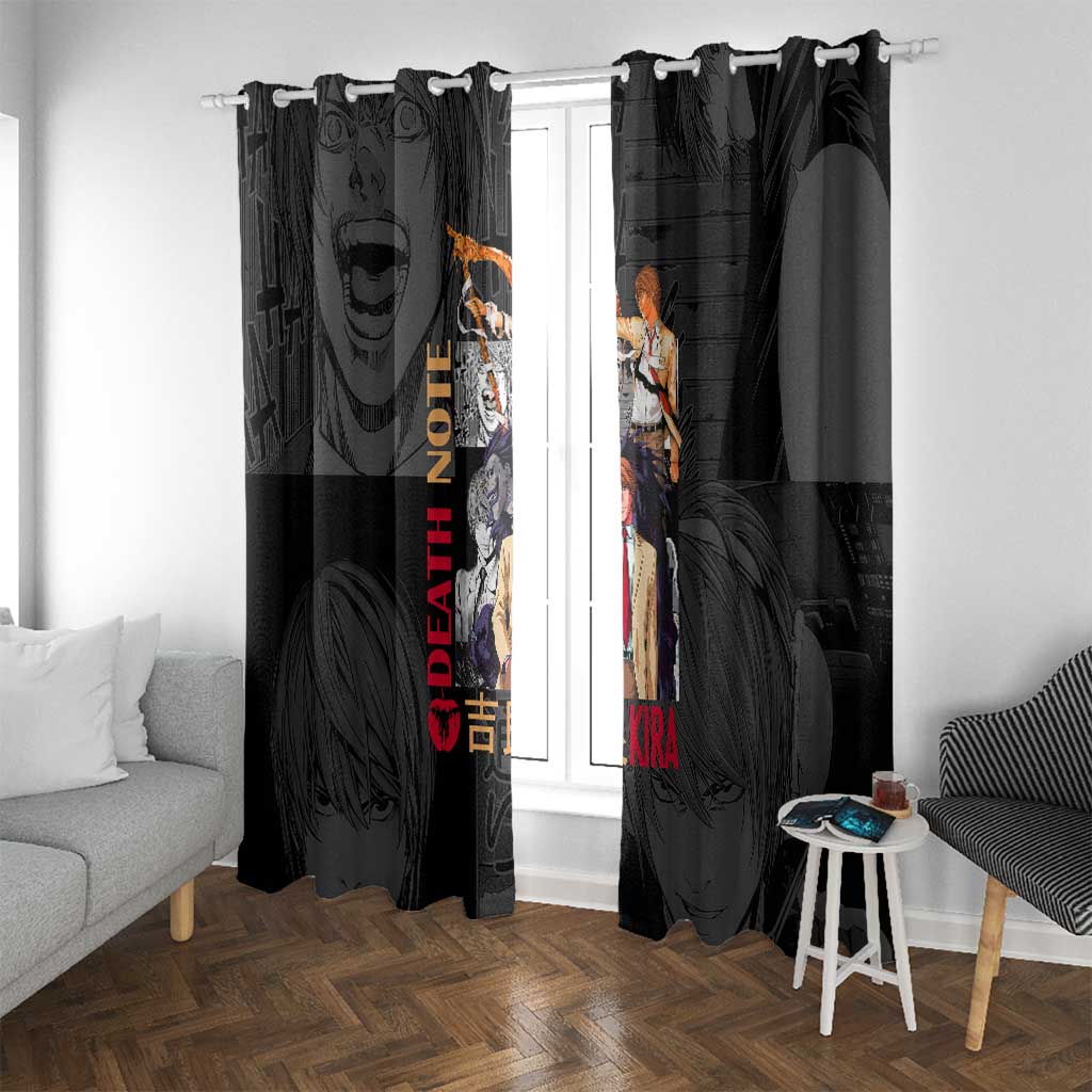 Light Yagami Death Note Window Curtain Anime Mix Manga Style