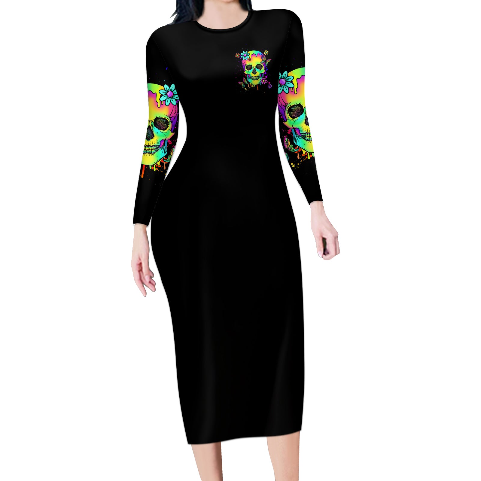 yes-im-a-b-but-not-yours-long-sleeve-bodycon-dress